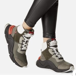 SOREL NWT  KINETIC RNEGD CONQUEST WATERPROOF BOOT ALPINE THUNDRA BLACK  SZ 7.5